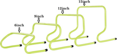 HACKERX PVC Speed Hurdles(For Adults Pack of 4)