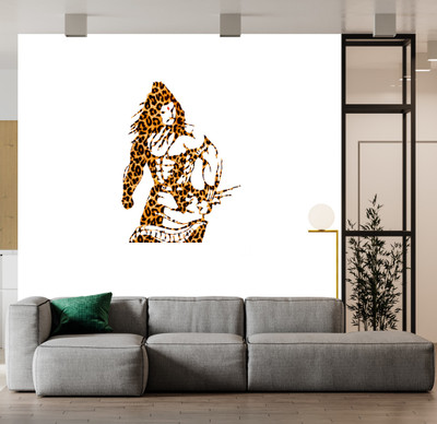 BRITISH TERMINAL 30 cm Mahadev Adhesive Decorative Wall Sticker || (30cm X 45cm) cut5500-1 Self Adhesive Sticker(Pack of 1)