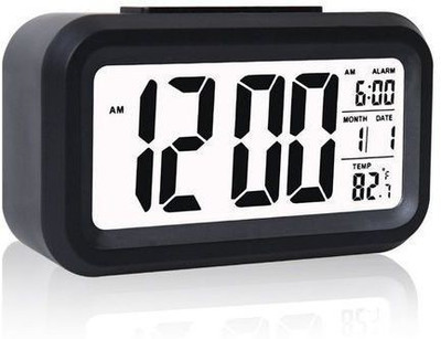 HVG TRADERS Digital Black Clock