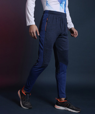CAMPUS SUTRA Colorblock Men Blue Track Pants