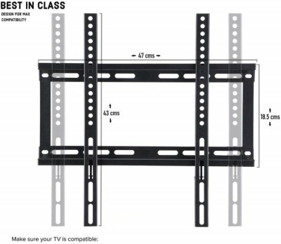 Flipkart Perfect Homes Studio 32/40/42/43/49/50/55 Inches Ultra Slim LCD LED TV Wall Mount Stand For All Brand Full Motion TV Mount