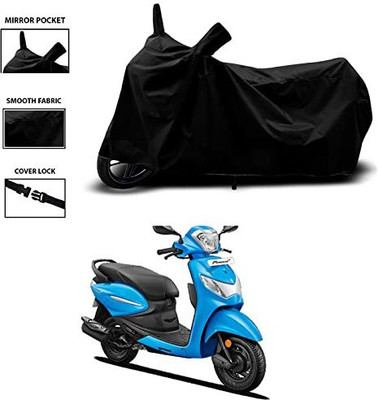 KEDIT Waterproof Two Wheeler Cover for Hero(Pleasure+ 110, Black)