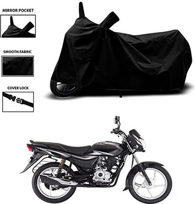 KEDIT Two Wheeler Cover for Bajaj(Platina 100 DTS-i, Black)