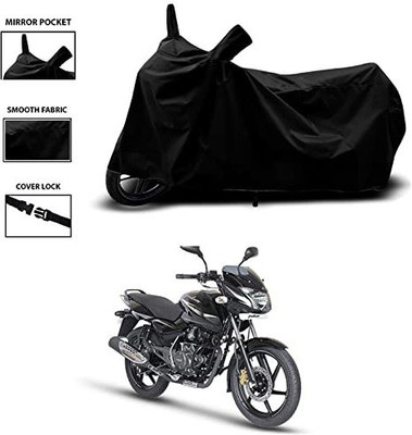 KEDIT Two Wheeler Cover for Bajaj(Pulsar 150 DTS-i, Black)