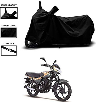 KEDIT Two Wheeler Cover for Bajaj(CT100, Black)