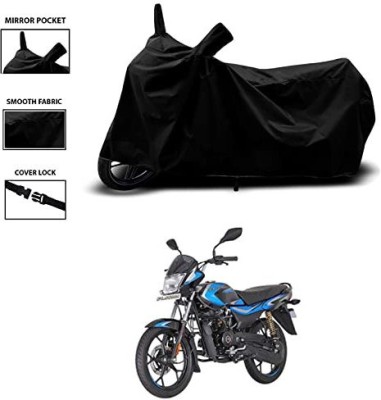 KEDIT Two Wheeler Cover for Bajaj(Platina 110 H-Gear, Black)