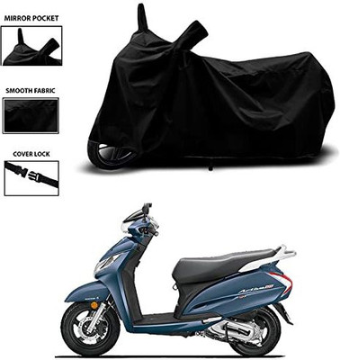 KEDIT Waterproof Two Wheeler Cover for Universal For Bike(Activa 125, Black)