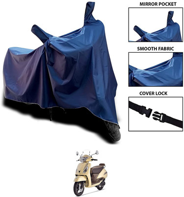 CARFAB Waterproof Two Wheeler Cover for TVS(Jupiter, Blue)