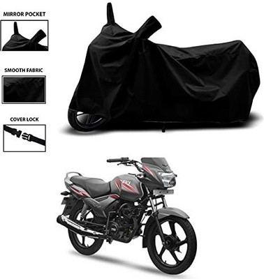 KEDIT Two Wheeler Cover for TVS(Star City Plus BS6, Black)
