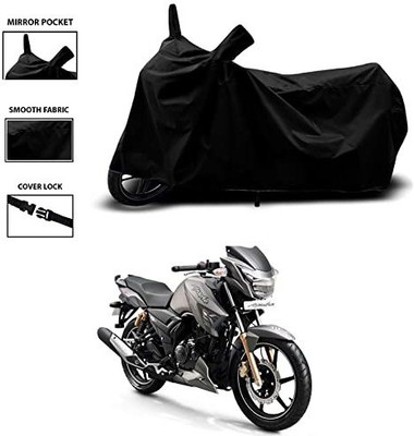 KEDIT Two Wheeler Cover for TVS(Apache RTR 180, Black)
