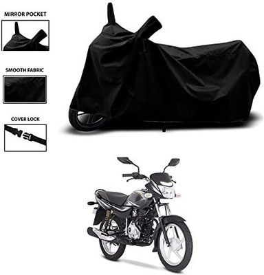 KEDIT Two Wheeler Cover for Bajaj(Platina 125, Black)