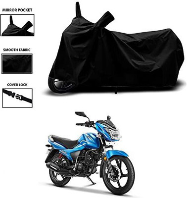 KEDIT Two Wheeler Cover for TVS(Victor Premium, Black)