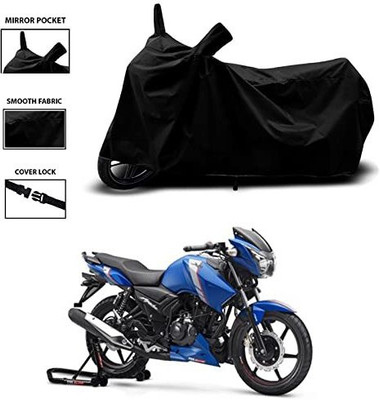 KEDIT Two Wheeler Cover for TVS(Apache, Black)