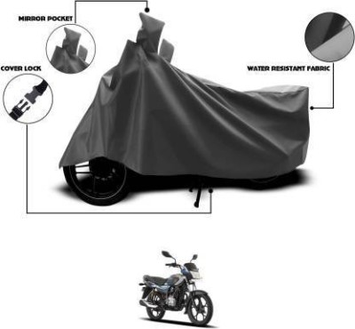 CARFAB Waterproof Two Wheeler Cover for Bajaj(Platina 100 DTS-i, Grey)