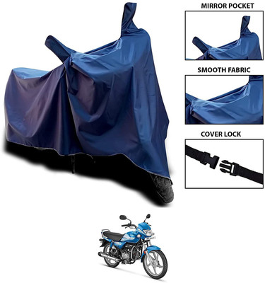 CARFAB Waterproof Two Wheeler Cover for Hero(MotoCorp HF Deluxe, Blue)