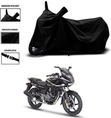 KEDIT Two Wheeler Cover for Bajaj(Pulsar 220F, Black)
