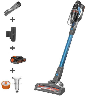 Black & Decker BLACK+DECKER BSV2020G 20V Li-ion 40AW Power Series Cordless Stick Vacuum Cleaner Wet & Dry Vacuum Cleaner (Blue)