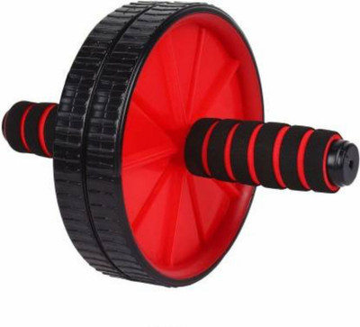 Fit Byte Double-wheeled Ab Abdominal Roller Gym Equipment for Body Building Fitness Ab Exerciser(Red, Black)