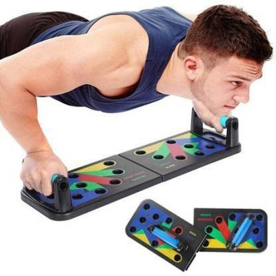 Afpin 14-in-1 Foldable Push Up Board (for Back, Chest,Triceps,Shoulders) Body Exercise Push-up Bar