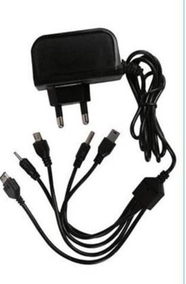 Shopsji 1 A Mobile 5 PIN CHARGER | MULTIPIN CHARGER, ALL MOBILE CHARGER Charger(Black)