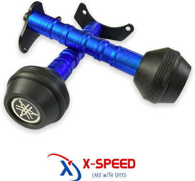 X-speed Heavy Duty CNC Frame Slider For Yamaha R15 V4/ R15 M (BS6)- Blue Bike Crash Guard(Yamaha)