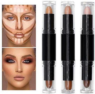 LILLYAMOR 2 IN 1 Highlight and Contour Stick Concealer(MULTICOLORED, 24 g)