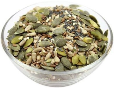 Vedik Wellness 6-in-1 Raw Seeds Mix Raw seeds (Sunflower, Pumpkin, Flax, Watermelon, Chia Seed) Watermelon Seeds, Pumpkin Seeds, Chia Seeds, Sunflower Seeds, Sesame Seeds, Basil Seeds(250 g)