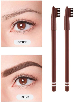 SKYBOAT BEST BROWN COLOR EYEBROW PENCIL WITH EYEBROW BRUSH 2PC (1.8 each)(BROWN)