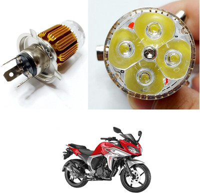 PECUNIA Bike H4 LED COB Motorcycle Bike Hi/Lo Headlight Lamp Bulb 360 Headlight Motorbike LED for Yamaha (12 V, 10 W)(Fazer, Pack of 1)