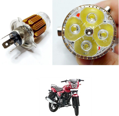 PECUNIA Bike H4 LED COB Motorcycle Bike Hi/Lo Headlight Lamp Bulb 384 Headlight Motorbike LED (12 V, 10 W)(Universal For Bike, Pack of 1)