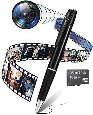 Pelupa Full HD 4k Pen Portable Camera with 75 Minutes Pen Battery Life, Slim Body Pen 1080p Camera Video and Audio Recording for Home,Office,Classroom,Meetings 1080p HD Video Recorder Security Camera(1 Channel)