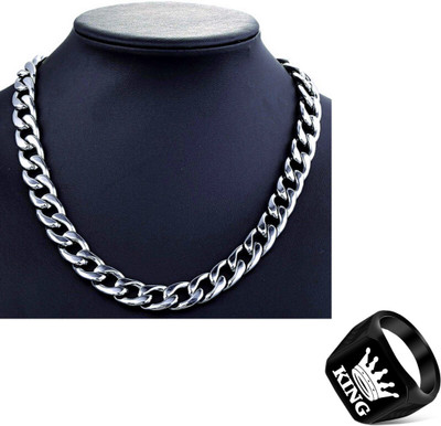 Bellina Alloy Silver, Black Jewellery Set(Pack of 1)