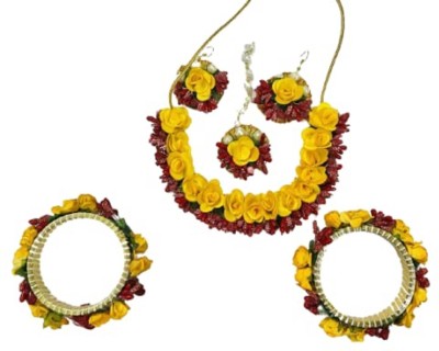 12SEASONS Paper Yellow, Red Jewellery Set(Pack of 1)