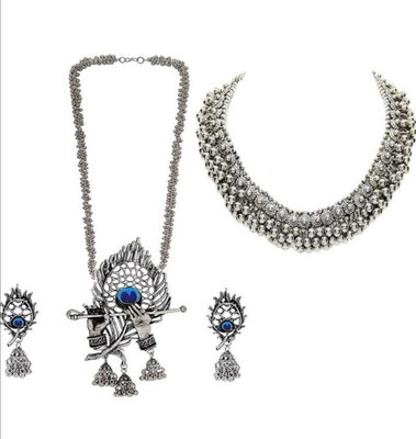 SPARKLIZA Alloy Silver Silver Jewellery Set(Pack of 1)