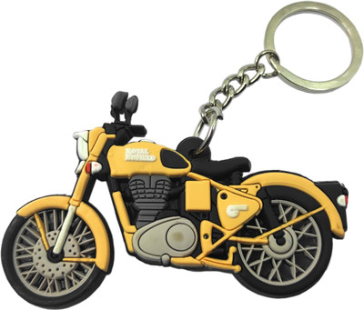 NSV Royal /Bullet / Electra/Classic/Thunderbird Logo Synthetic/Rubber Bike Key-Chain Key Chain