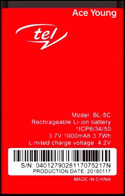 AEHUB Mobile Battery For  itel Ace Young it2161 BL-5C 1000mAh