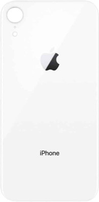 HQP for Apple iPhone XR ( A2105, A1984, A2107, A2108, A2106 ) Battery Back Door Replacement [ With LoGo and Pre Installed Adhesive Tape ] Back Panel(White)