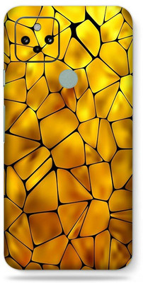 WeCre8 Skin's Google Pixel 5, Pebbles Yellow Mobile Skin(Multicolor)