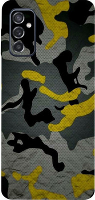 LAMHA Samsung Galaxy M52 Mobile Skin(Ultra Super Camouflage Yellow With High Matte Finish.)