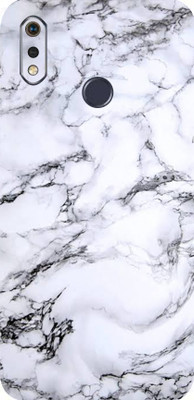 LAMHA Realme 3i Mobile Skin(Ultra Super White Marble Skin With High Matte Finish.)