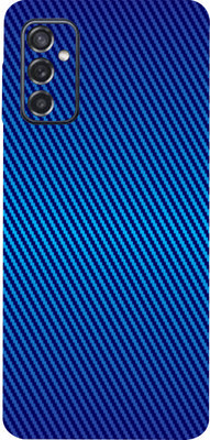 BugguSkin Samsung Galaxy M52 5G, samsung galaxy m52 Mobile Skin(Ultra Super Blue Carbon Fiber Skin With High Matte Finish.)