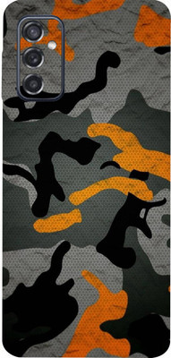 BUGGU Samsung Galaxy M52 5G Mobile Skin(Ultra Super Camouflage Orange Skin With High Matte Finish.)