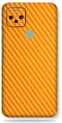 Satisfactory Google Pixel 5 Mobile Back Skin Mobile Skin(Golden)