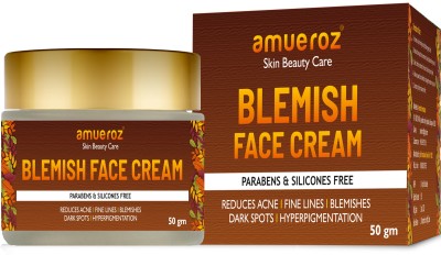 Amueroz Anti Blemish Face Cream, Pimple Removal Collagen Cream, Anti Acne Cream, Soothes & Clears Acne & Blemishes | Pigmentation, Pimples, Fine Lines, Dark Spots & Scars Removal Cream(50 g)