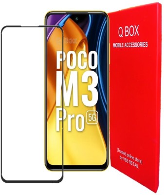 Q Box Edge To Edge Tempered Glass for Poco M3 Pro(Pack of 1)