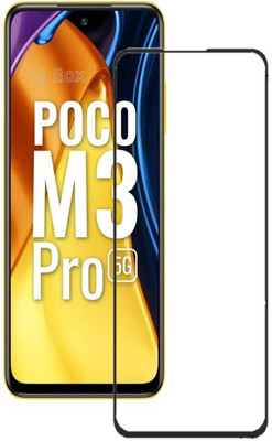 Q Box Edge To Edge Tempered Glass for Poco M3 Pro(Pack of 1)