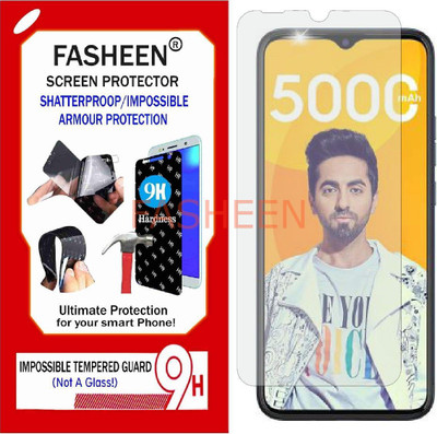 Fasheen Tempered Glass Guard for TECNO SPARK GO 2021 (Flexible Shatterproof)(Pack of 1)