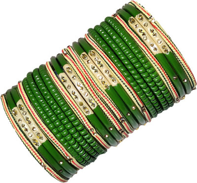Anshi Creations Lac Bangle Set(Pack of 24)
