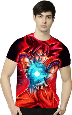 STAND OUT Printed Men Round Neck Red T-Shirt