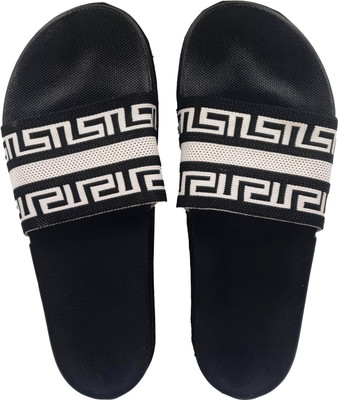 KAPYANSH Men Slides(Black , 7)